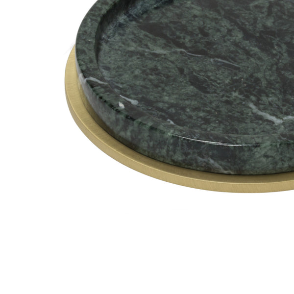Positano Marble Bottle Coaster in Green Guatemala by Giobagnara