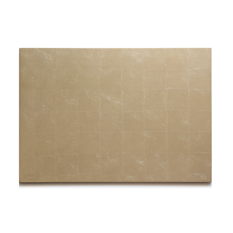 Grand Placemat Silver Leaf Matte in Champagne by Posh Trading Company
