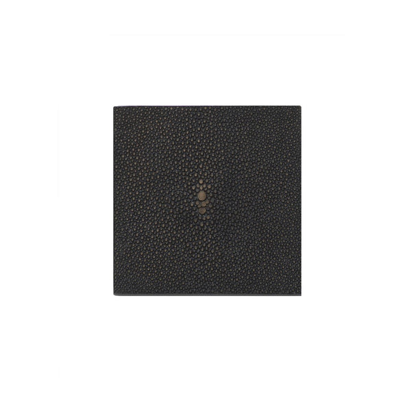 Coaster Faux Shagreen in Chocolate by Posh Trading Company