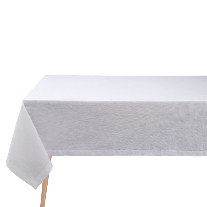 'Portofino' Tablecloth in White Linen by Le Jacquard Français
