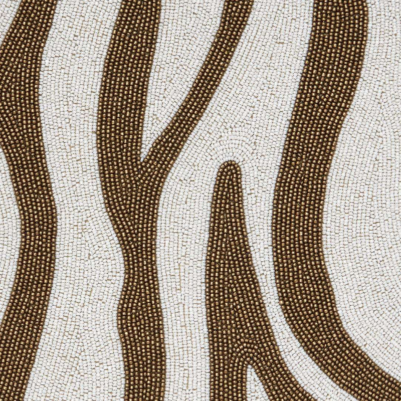 Zebra Placemat with Brown Stripes by Joanna Buchanan