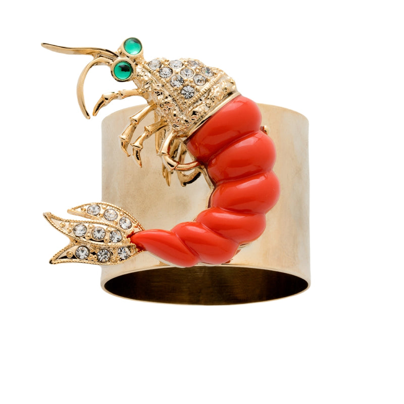 Shrimp Napkin Ring by Joanna Buchanan | Set of 2