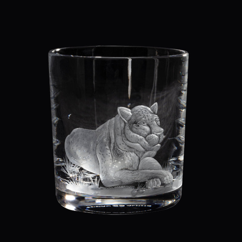 Leopard Glass "Big Five" by Sonja Quandt