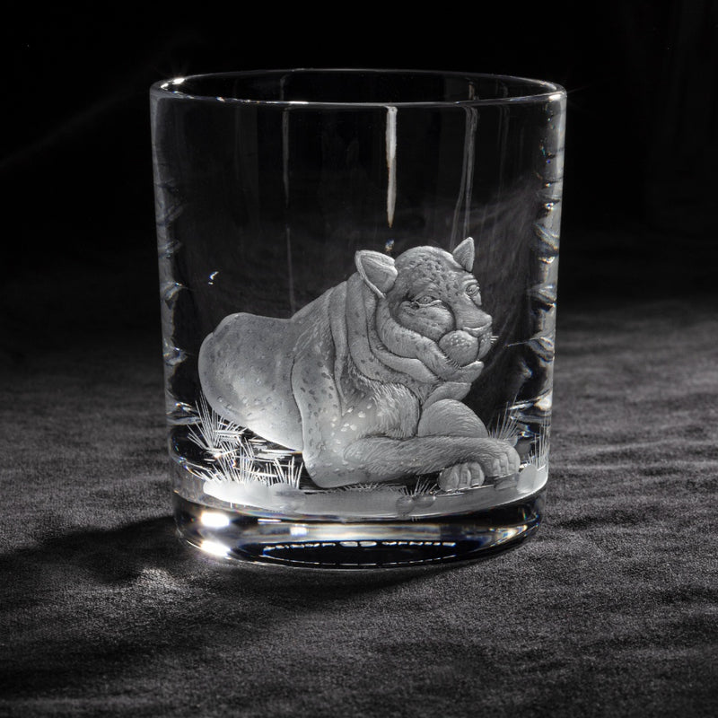 Leopard Glass "Big Five" by Sonja Quandt