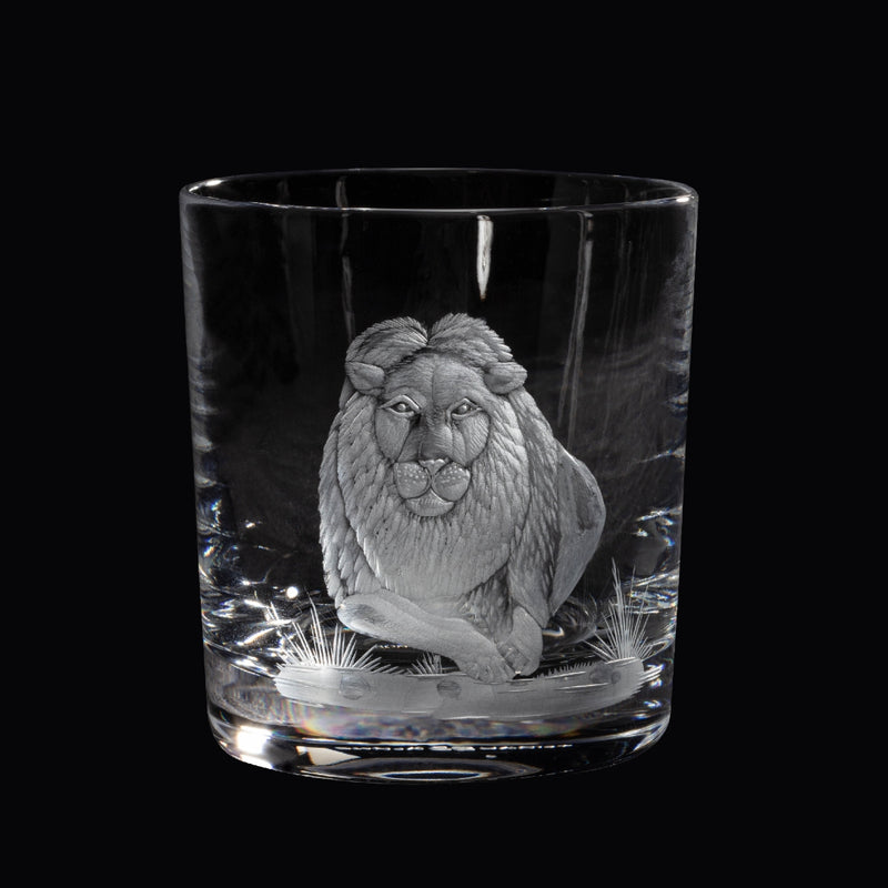 Lion Glass "Big Five" by Sonja Quandt