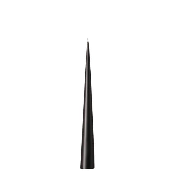 Self-Standing Cone Candle in Black Matt 38cm