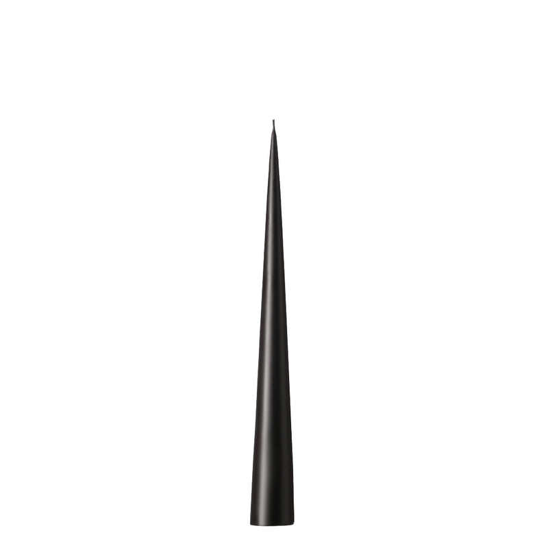 Self-Standing Cone Candle in Black Matt 38cm