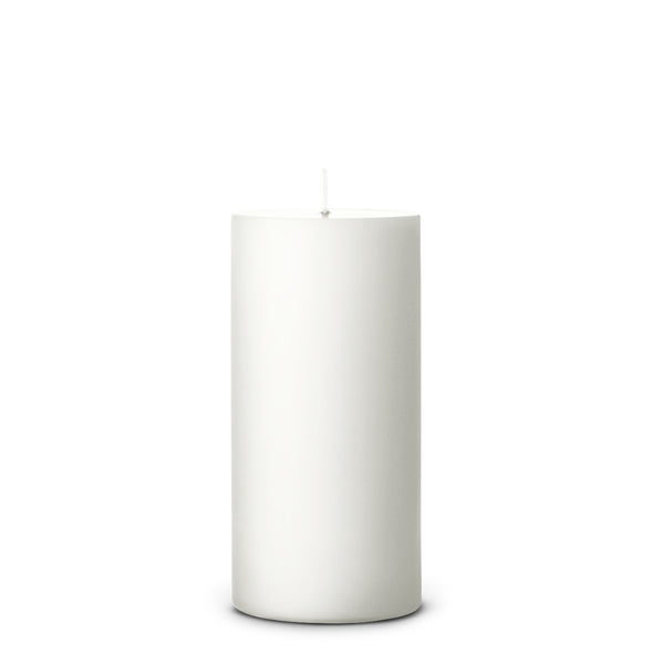 Pillar Candle in White Matt 15cm