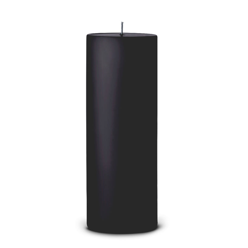 Pillar Candle in Black Matt 20cm