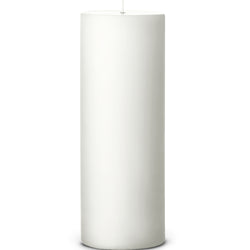 Pillar Candle in White Matt 30cm