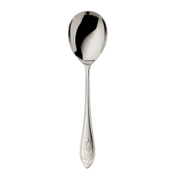 Jardin large stainless steel compote and salad serving spoon by Robbe & Berking.