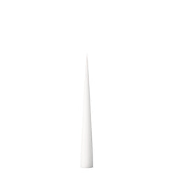 Self-Standing Cone Candle in White Matt 26cm