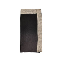 Dip Dye Linen Napkin in Grey and Black by Kim Seybert