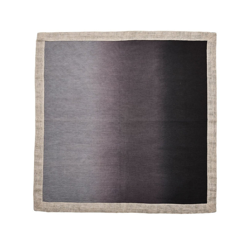 Dip Dye Linen Napkin in Grey and Black by Kim Seybert