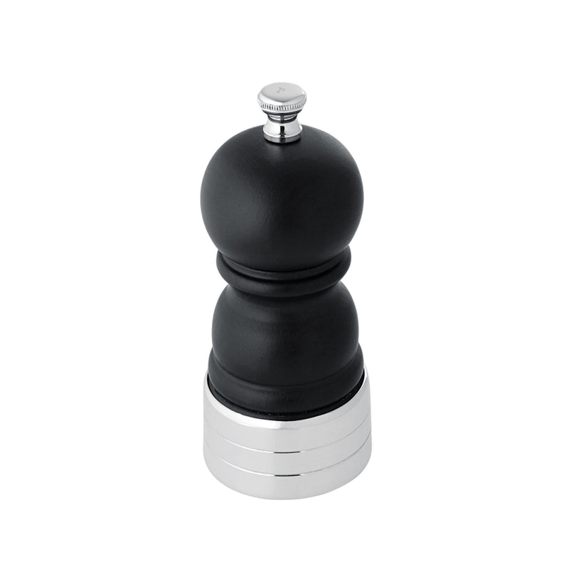 Wooden Pepper Mill "Rencontre" with Silver Plated Top and Knob by Ercuis