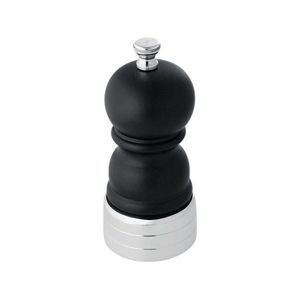 Wooden Salt Mill "Rencontre" with Silver Plated Top and Knob by Ercuis
