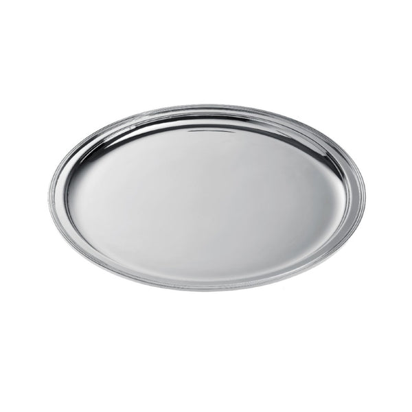 Round "Rencontre" Service Tray, Small, Silver Plated by Ercuis