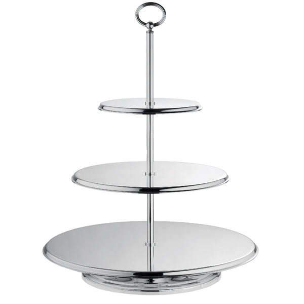 Three Tier Pastry Stand 'Classique', Silver Plated by Ercuis