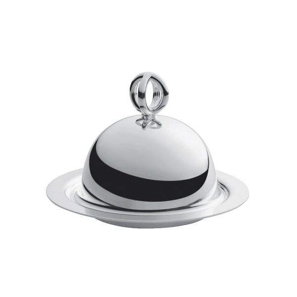 Individual Butter Dish With Cover 'Latitude' by Ercuis, Silver Plated