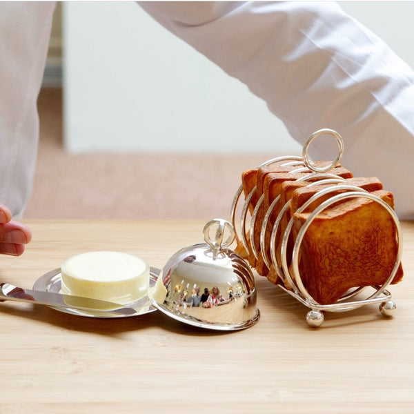 Individual Butter Dish With Cover 'Latitude' by Ercuis, Silver Plated