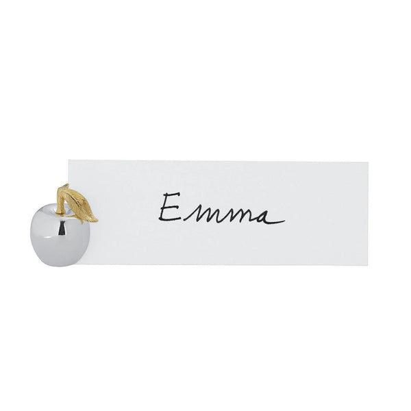 Apple Place Card Name Holders in Silver Plated by Ercuis - Set of 6