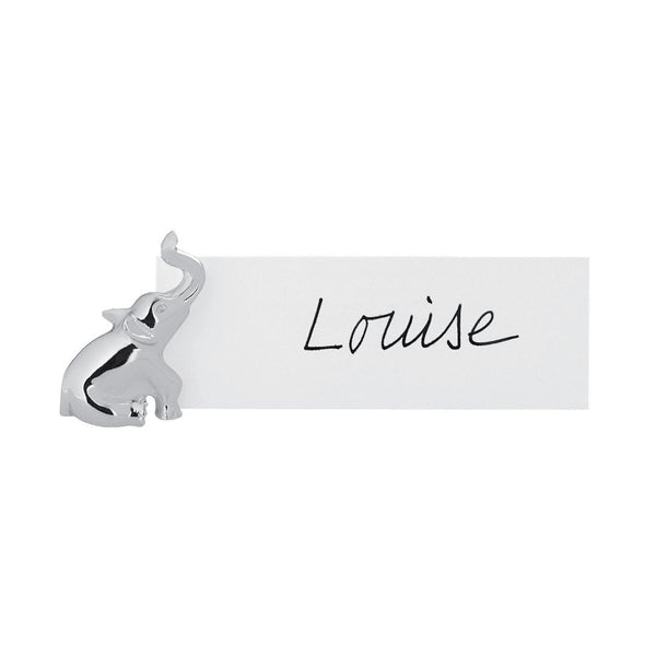 Elephant Place Card Name Holders in Silver Plated by Ercuis - Set of 6