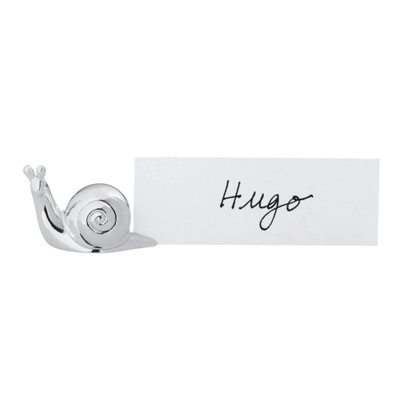 Snail Place Card Name Holders in Silver Plated by Ercuis - Set of 6