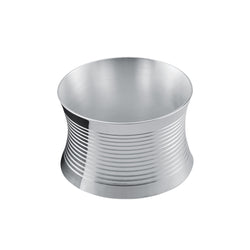 Transat silver-plated napkin ring by Ercuis on white background.