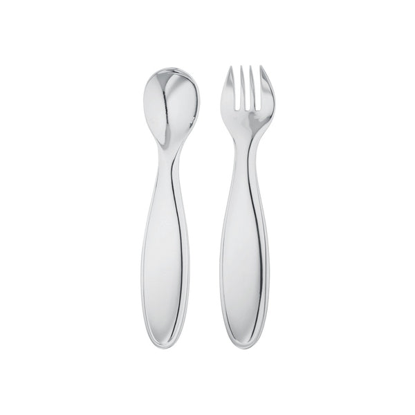 Baby Flatware 2 Pieces Mistral by Ercuis, Silver Plated