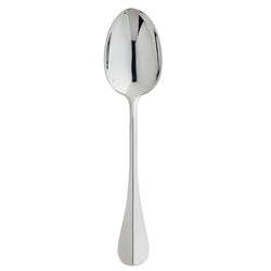 US tea spoon with rounded bowl and smooth tapered handle in silver-plated finish from the Baguette collection by Ercuis.