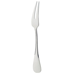 Silver-plated snails fork with two slender prongs and polished handle from the Baguette collection by Ercuis.