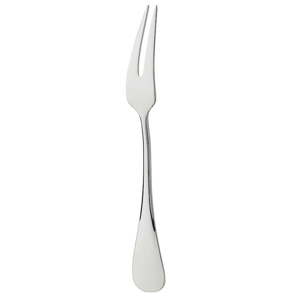 Silver-plated snails fork with two slender prongs and polished handle from the Baguette collection by Ercuis.