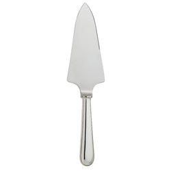 Ercuis Baguette silver-plated sharp cake and pie server with polished handle and pointed blade.