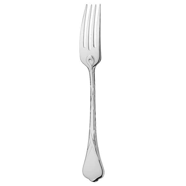 Mirror-polished silver-plated dinner fork Paris collection by Ercuis.