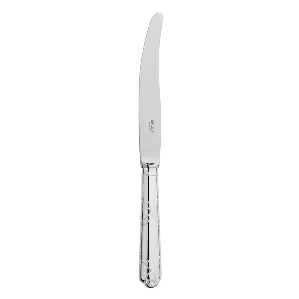Silver-plated dinner knife with ruban croisé motif, Paris collection by Ercuis.