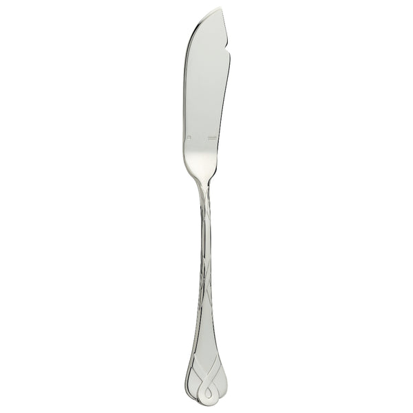 Silver-plated fish knife with polished blade, Paris collection by Ercuis.