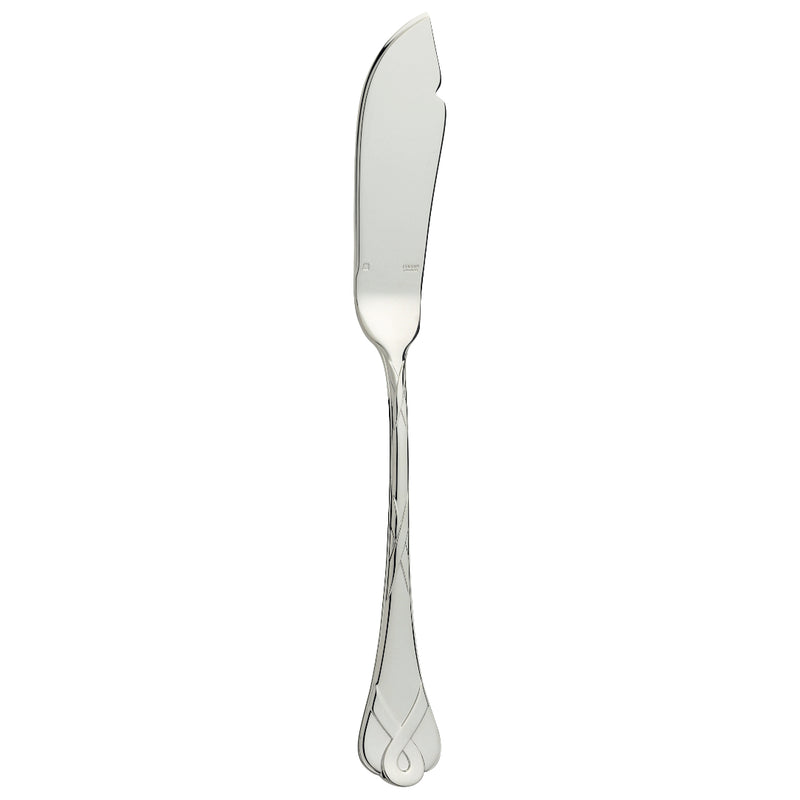 Silver-plated fish knife with polished blade, Paris collection by Ercuis.