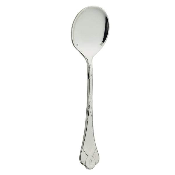 Silver-plated ice cream spoon with rounded bowl, Paris collection by Ercuis.