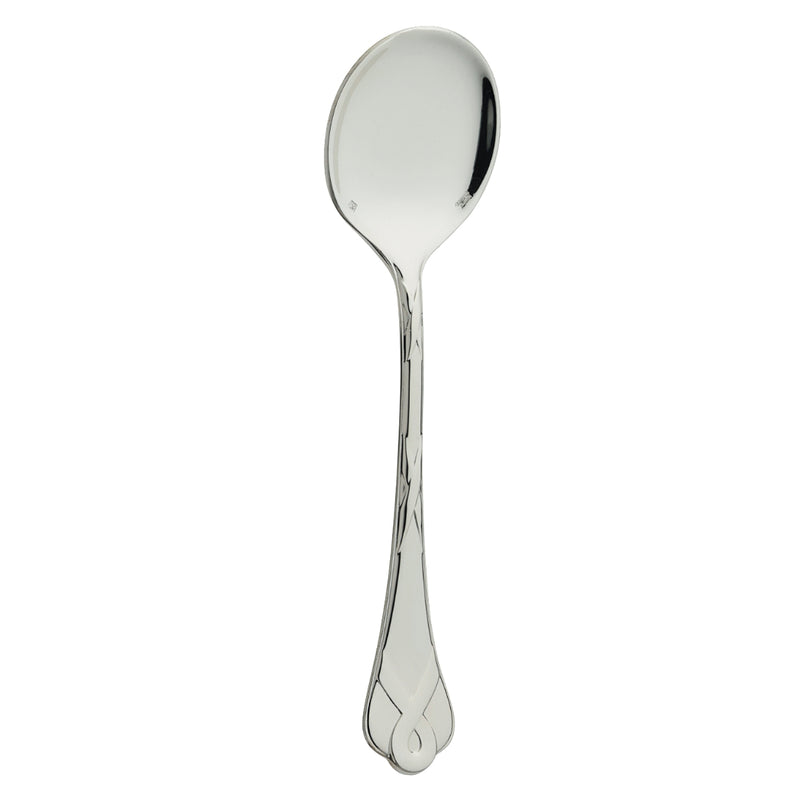 Silver-plated ice cream spoon with rounded bowl, Paris collection by Ercuis.