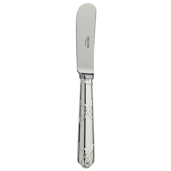 Silver-plated butter knife with rounded blade, Paris collection by Ercuis.