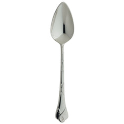Silver-plated Paris serving spoon with  ribbon motif by Ercuis.
