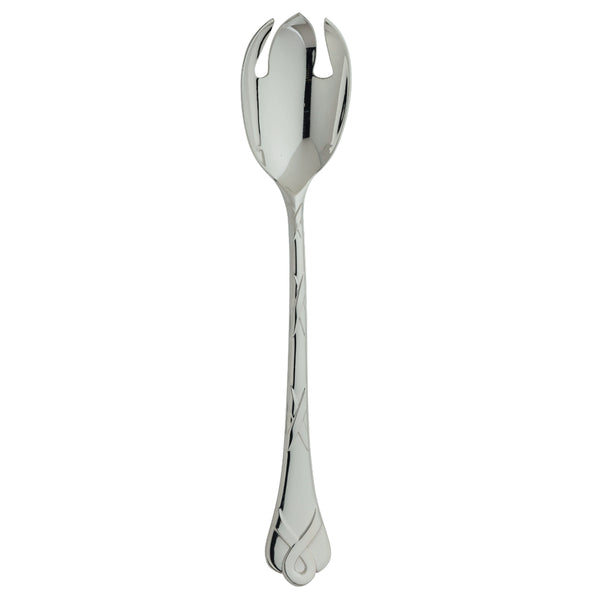 Luxury Paris silver-plated salad serving fork with French design by Ercuis.