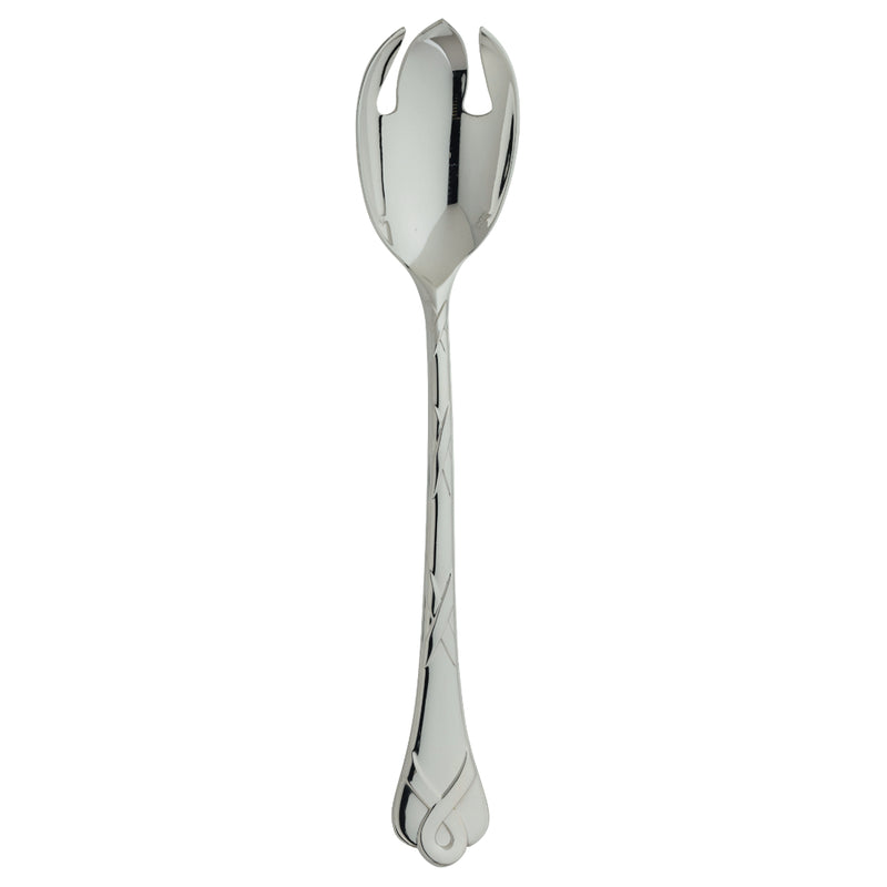 Luxury Paris silver-plated salad serving fork with French design by Ercuis.