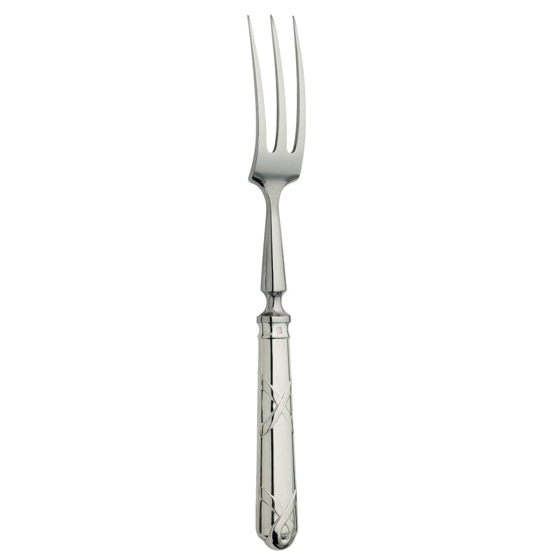 Paris silver-plated carving fork with French design by Ercuis.