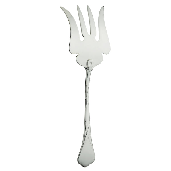 Paris silver-plated fish serving fork with French design by Ercuis.