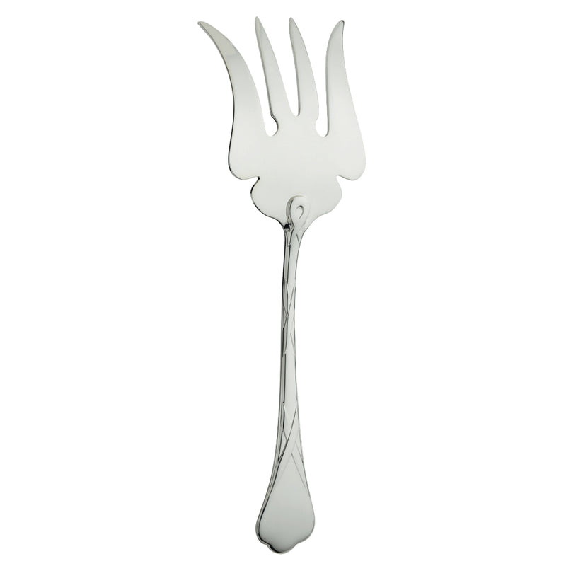 Paris silver-plated fish serving fork with French design by Ercuis.