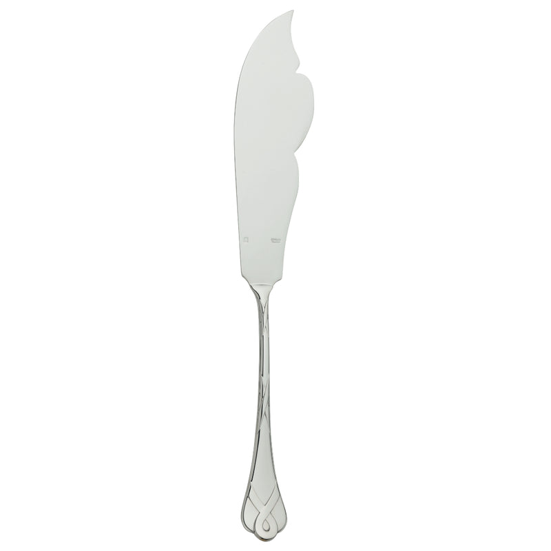 Paris silver-plated fish serving knife with French design by Ercuis.