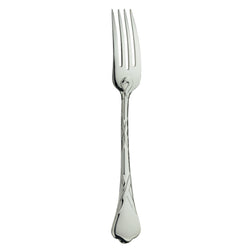 Silver-plated Paris place fork with ribbon motif handle by Ercuis.