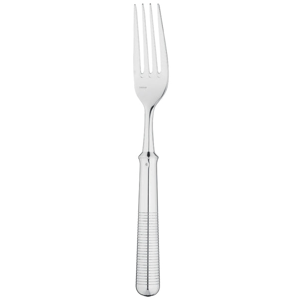 Silver-plated Transat dinner fork with engraved handle by Ercuis.