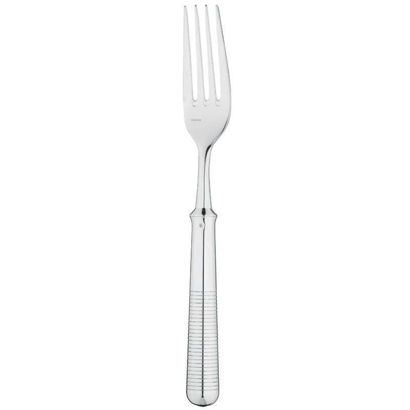 Silver-plated Transat dinner fork with engraved handle by Ercuis.